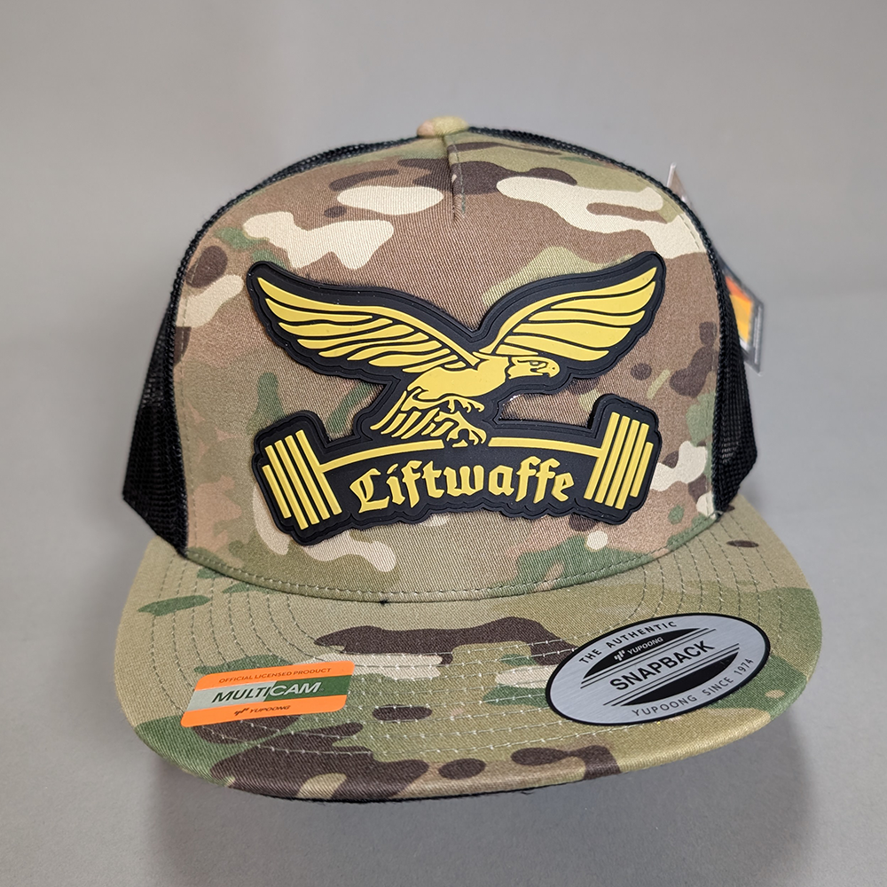 Liftwaffe • Woodland Camo/Black Snapback