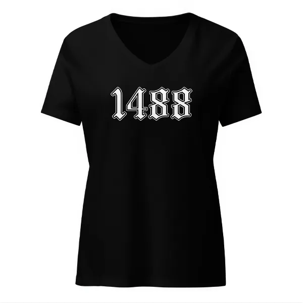 1488 Old English - Ladies • T-shirt • V-neck • Premium