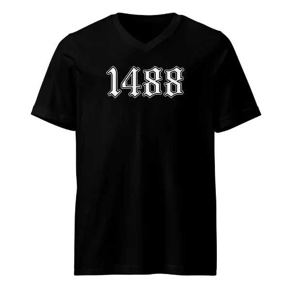 1488 Old English - Mens • T-shirt • V-neck • Premium