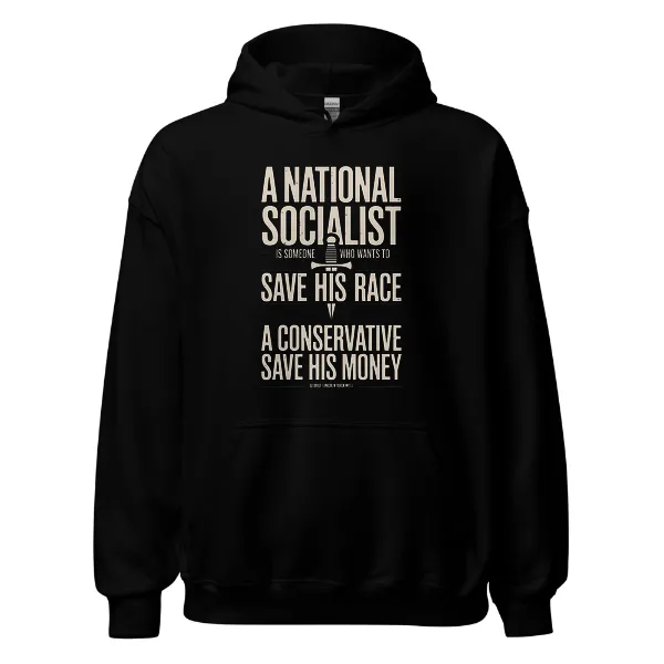 A National Socialist - Mens • Hoodie • Basic