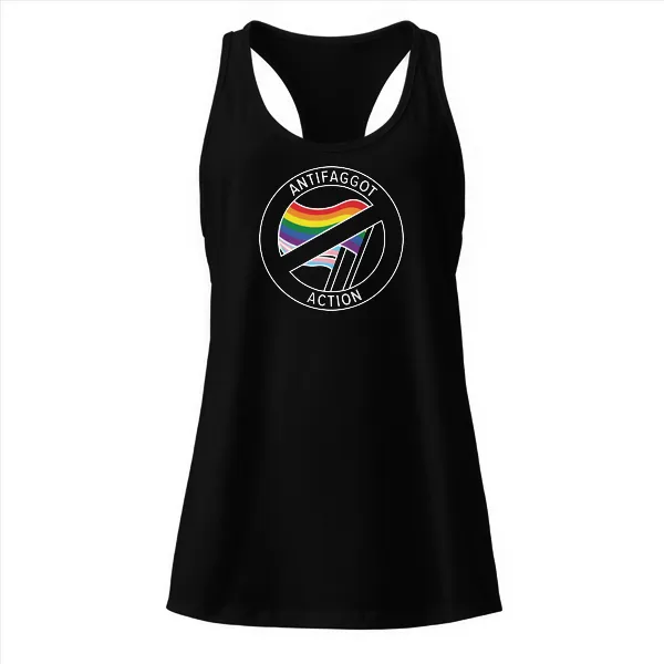 Antifaggot Action - Ladies • Razorback Tank • Premium