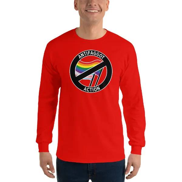 Antifaggot Action - Mens • T-shirt • Long Sleeve • Basic - Image 3
