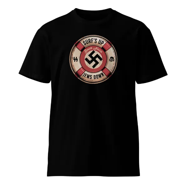 Beach Nazis Lifesaver Retro - Mens • T-shirt • Crew • Supreme