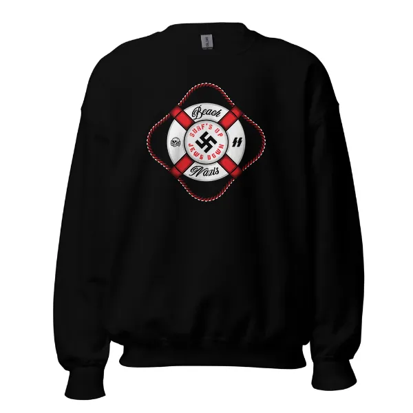 Beach Nazis Lifesaver Swastika - Mens • Sweater • Basic