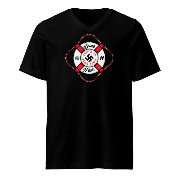 Beach Nazis Lifesaver Swastika - Mens • T-shirt • V-neck • Premium