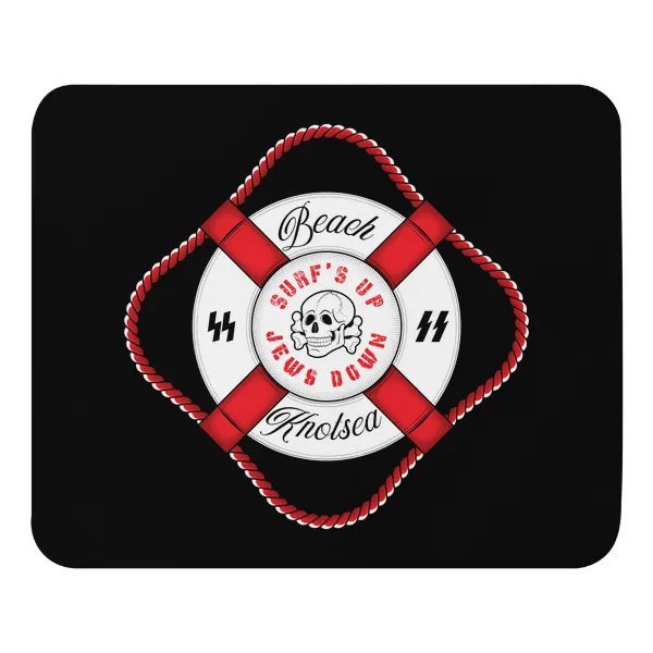 Beach Nazis Lifesaver Totenkopf - Mouse Pad