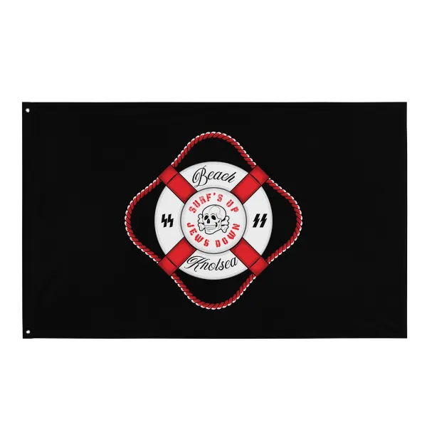 Beach Nazis Lifesaver Totenkopf - Flag • Small