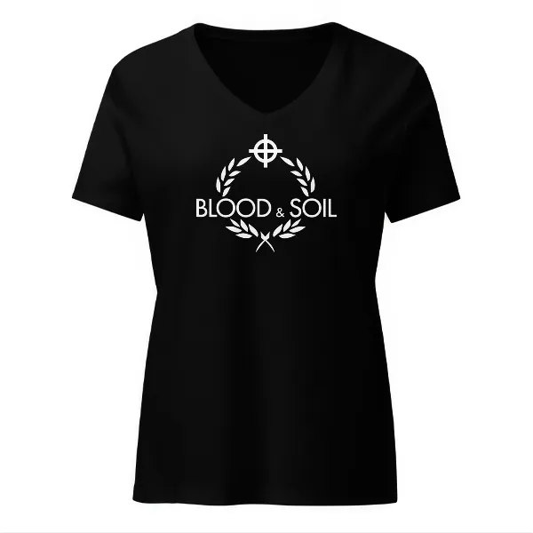 Blood & Soil - Ladies • T-shirt • V-neck • Basic