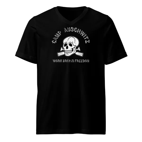 Camp Auschwitz Paddles - Mens • T-shirt • V-neck • Premium