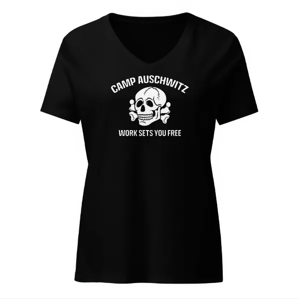 Camp Auschwitz - Ladies • T-shirt • V-neck • Basic
