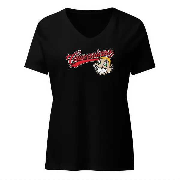 Caucasians - Ladies • T-shirt • V-neck • Premium
