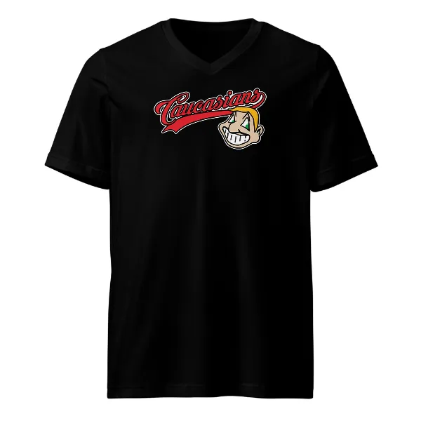 Caucasians - Mens • T-shirt • V-neck • Premium