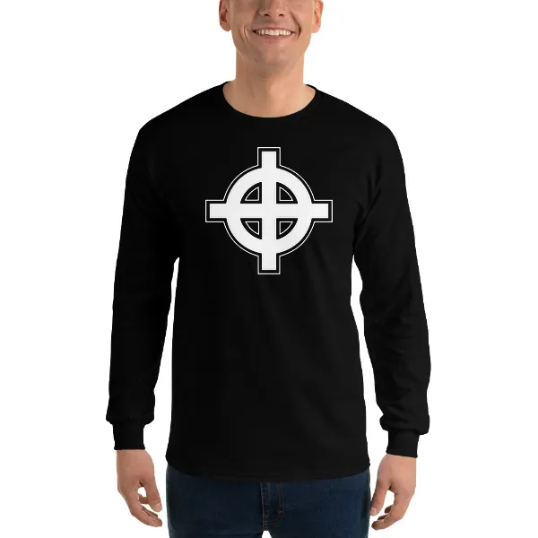 Celtic Cross - Mens • T-shirt • Long Sleeve • Basic