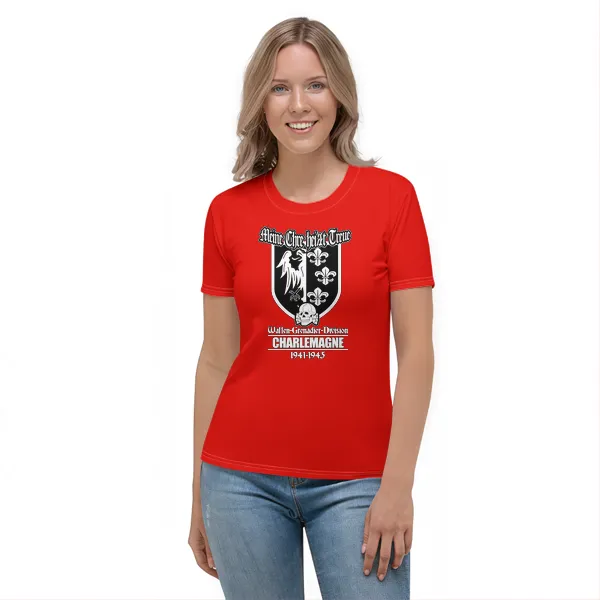 Charlemagne Waffen-Grenadier-Division - Ladies • T-shirt • Crew • Premium - Image 3