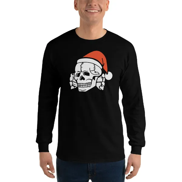 Christmas Totenkopf - Mens • T-shirt • Long Sleeve • Basic
