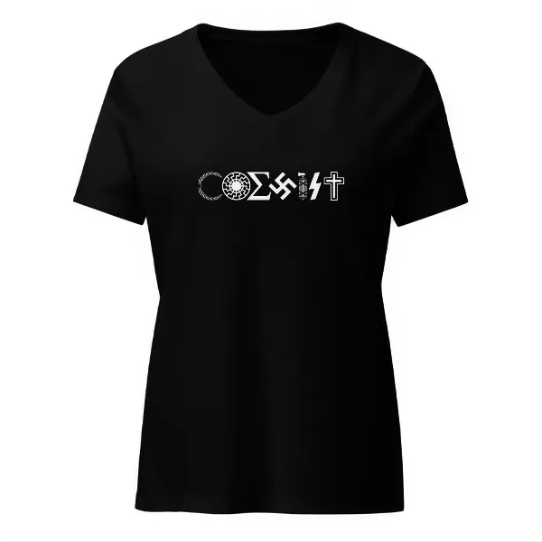 Coexist - Ladies • T-shirt • V-neck • Premium