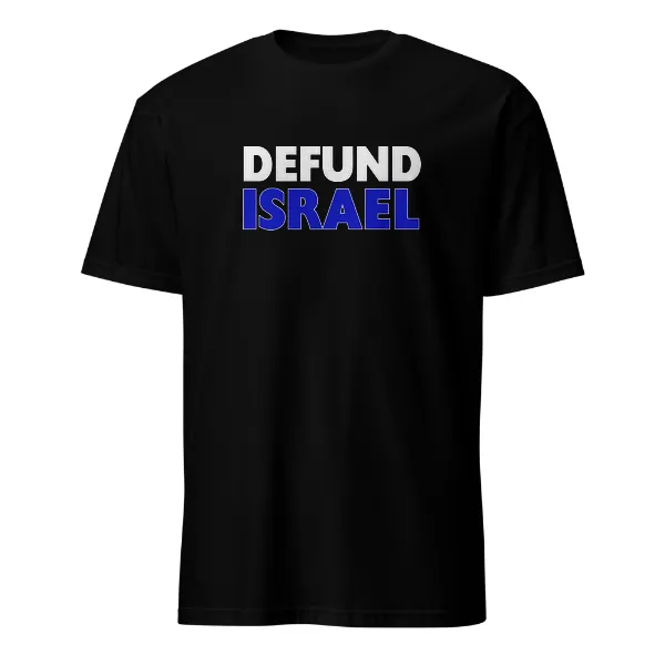 Defund Israel - Mens • T-shirt • Crew • Basic