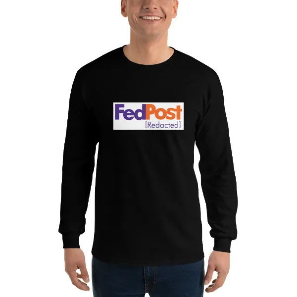 Fed Post Redacted - Mens • T-shirt • Long Sleeve • Basic