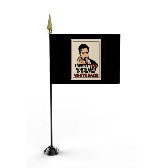 GLR I Want You White Man - Flag • Mini