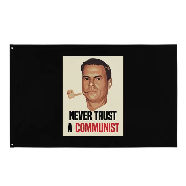 GLR Never Trust a Communist - Flag • Small