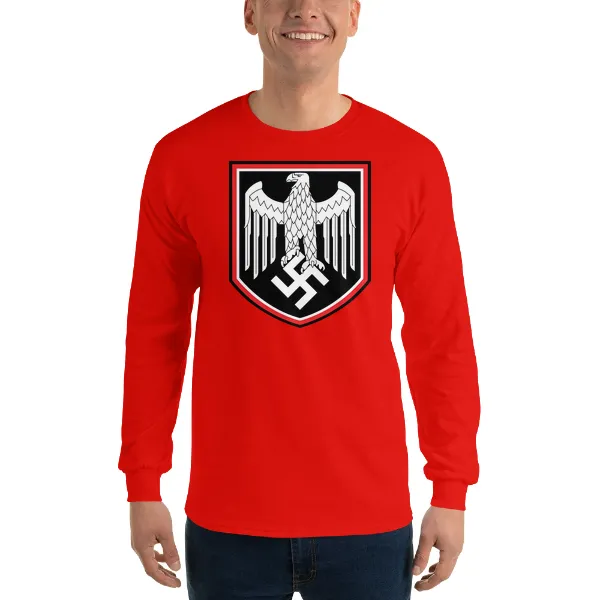 German War Eagle Shield - Mens • T-shirt • Long Sleeve • Basic - Image 3