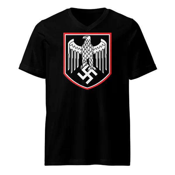 German War Eagle Shield - Mens • T-shirt • V-neck • Basic