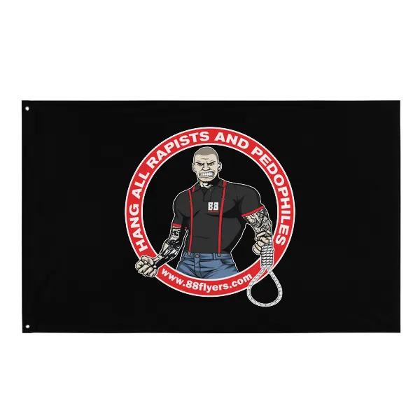 Hang All Rapists and Pedophiles - Flag • Small