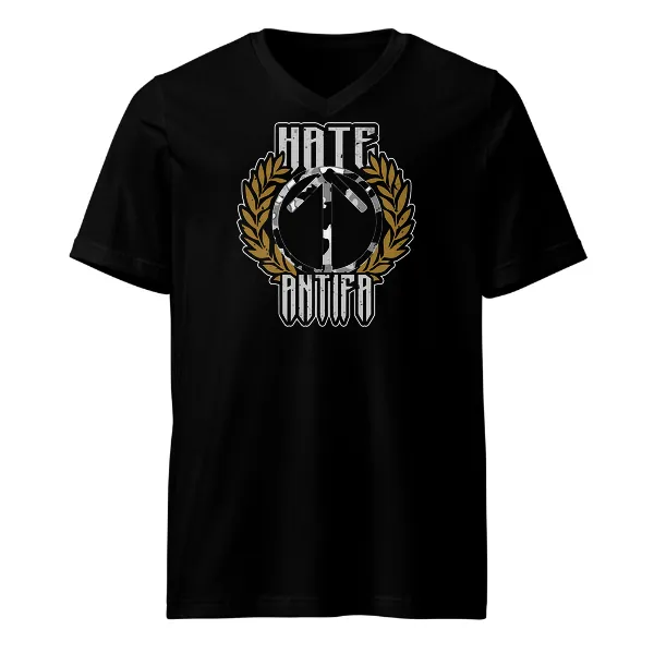 Hate Antifa - Mens • T-shirt • V-neck • Basic