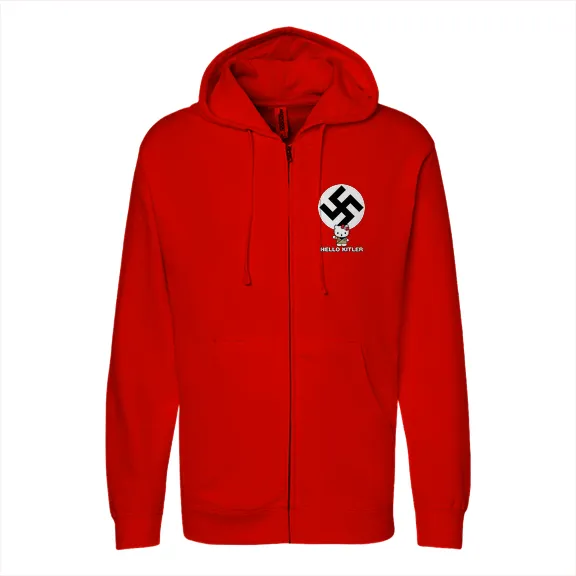 Hello Kitler - Mens • Full-Zip Hoodie • Premium - Image 3