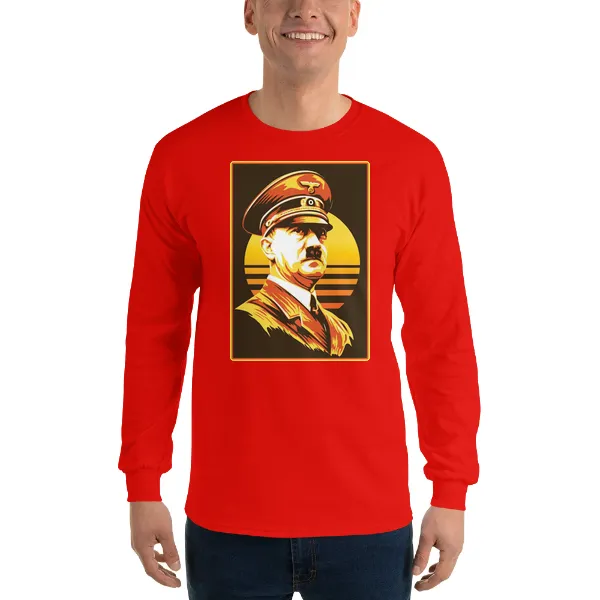 Hitler Retro - Mens • T-shirt • Long Sleeve • Basic - Image 3