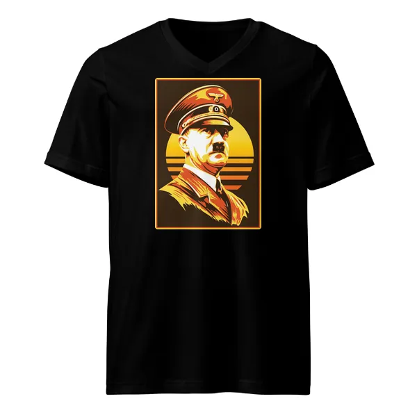 Hitler Retro - Mens • T-shirt • V-neck • Basic