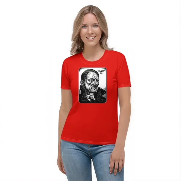 Hitler Sketch - Ladies • T-shirt • Crew • Basic - Image 3