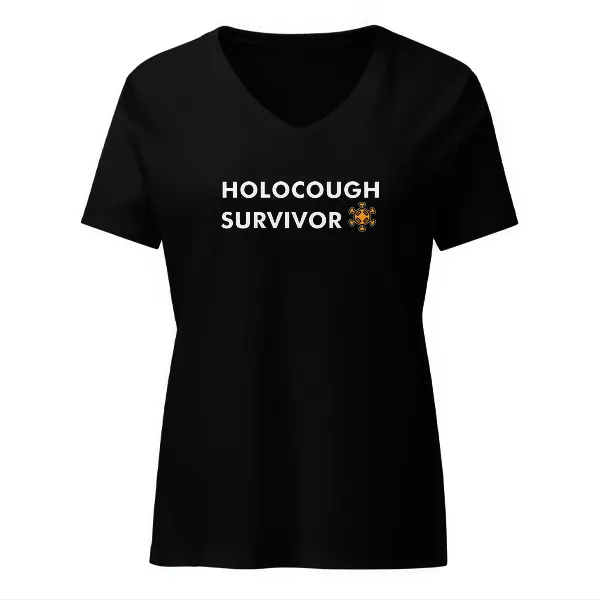 Holocough Survivor - Ladies • T-shirt • V-neck • Basic