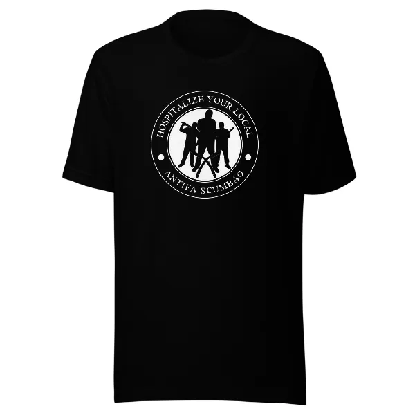 Hospitalize Your Local Antifa Scumbag - Mens • T-shirt • Crew • Premium