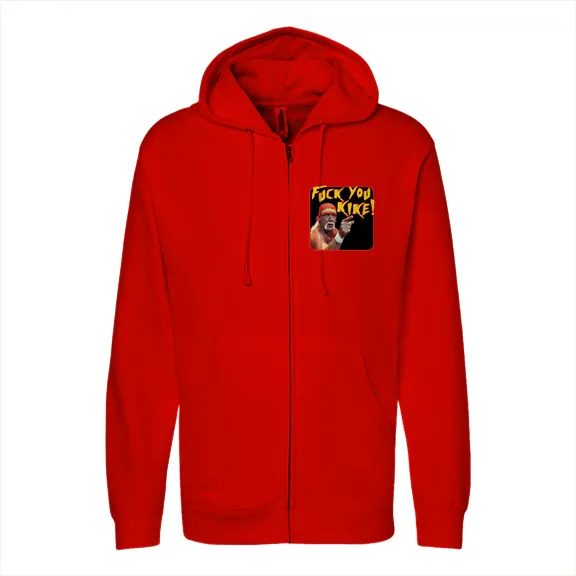 Hulk Fuck You Kike - Mens • Full-Zip Hoodie • Premium - Image 3