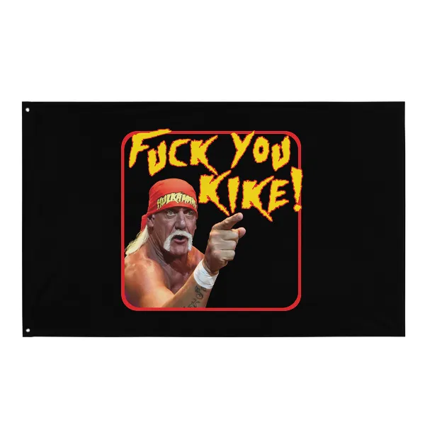 Hulk Fuck You Kike - Flag • Small