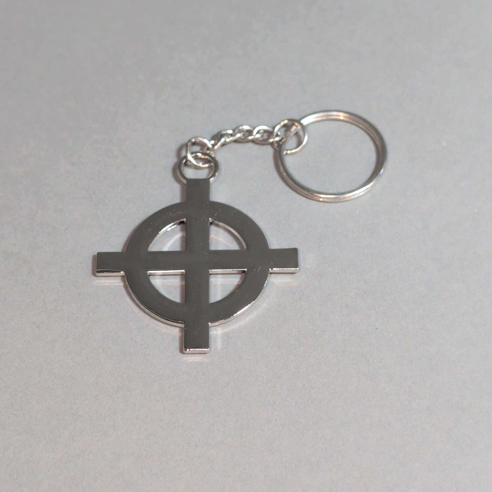 Chrome Celtic Cross • Keychain