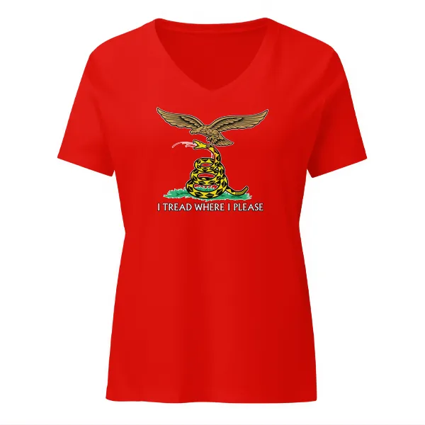 I Tread Where I Please - Luftwaffe - Ladies • T-shirt • V-neck • Basic - Image 3