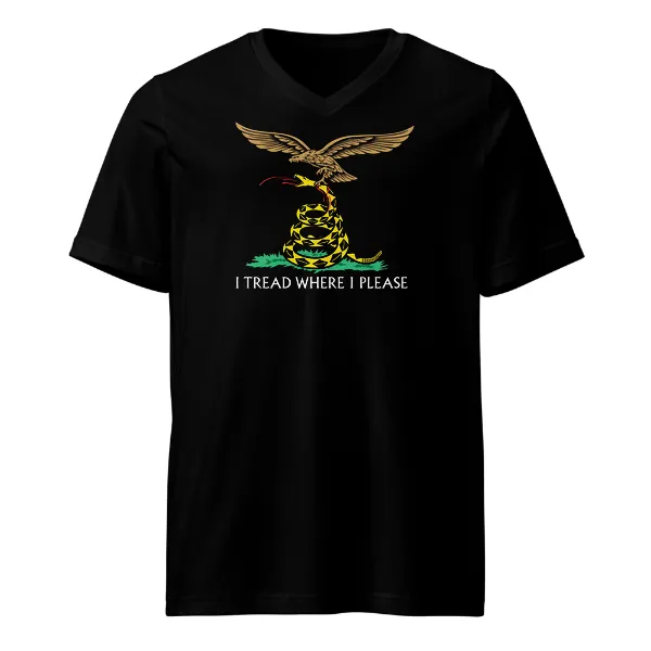 I Tread Where I Please - Luftwaffe - Mens • T-shirt • V-neck • Basic