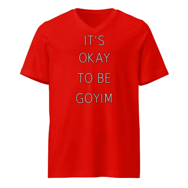 It's Okay To Be Goyim - Mens • T-shirt • V-neck • Basic - Image 3