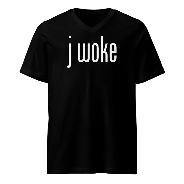 J Woke - Mens • T-shirt • V-neck • Premium