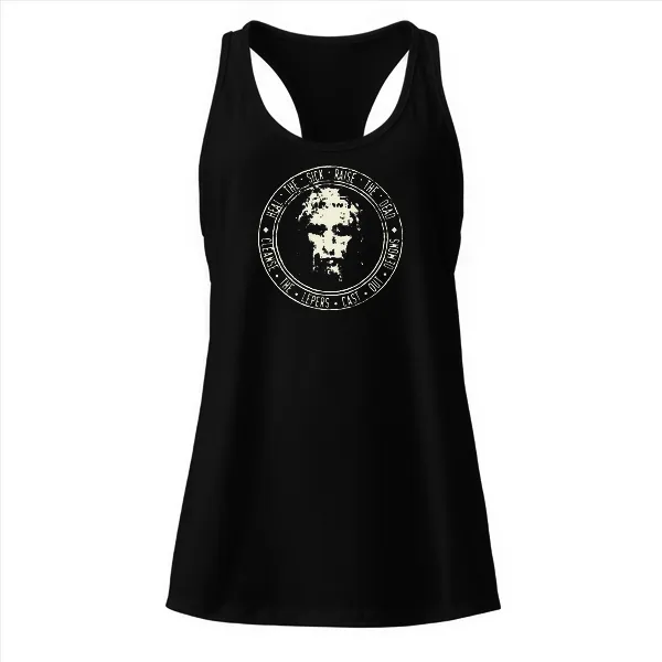 Jesus Shroud - Ladies • Razorback Tank • Premium