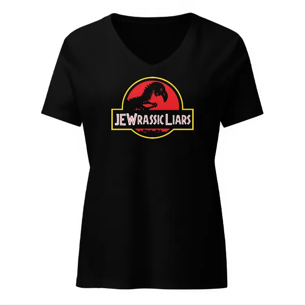 Jewrassic Liars - Ladies • T-shirt • V-neck • Premium