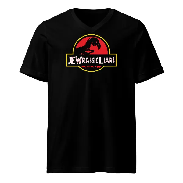 Jewrassic Liars - Mens • T-shirt • V-neck • Basic