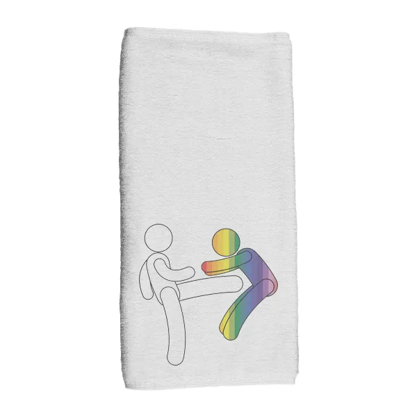 Kick a Faggot - Hand Towel