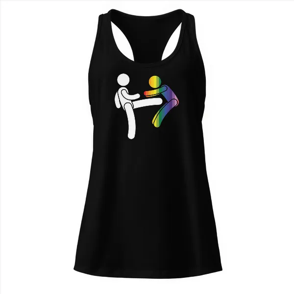 Kick a Faggot - Ladies • Razorback Tank • Premium