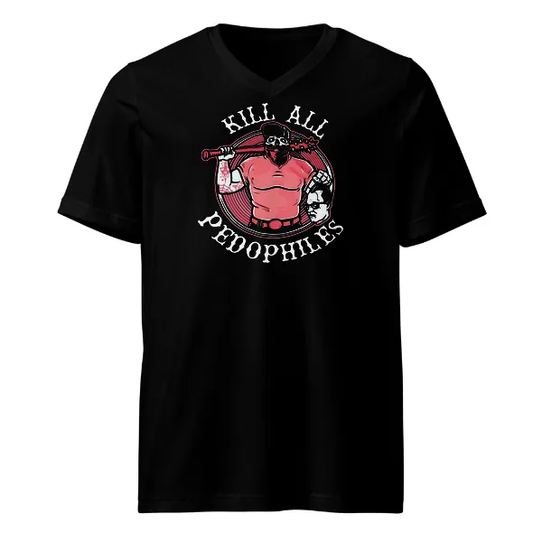 Kill All Pedophiles - Mens • T-shirt • V-neck • Premium