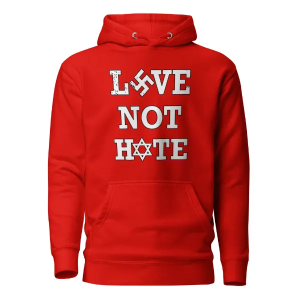 Love Not Hate - Mens • Hoodie • Premium - Image 3
