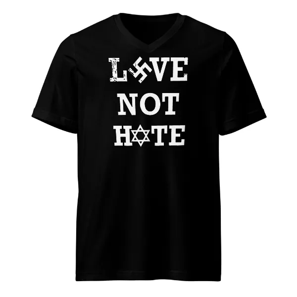 Love Not Hate - Mens • T-shirt • V-neck • Premium