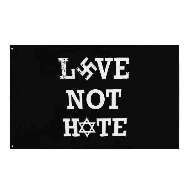 Love Not Hate - Flag • Small